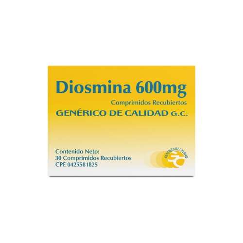 DIOSMINA 600MG TAB X 30 (GENERICO DE CALIDAD)